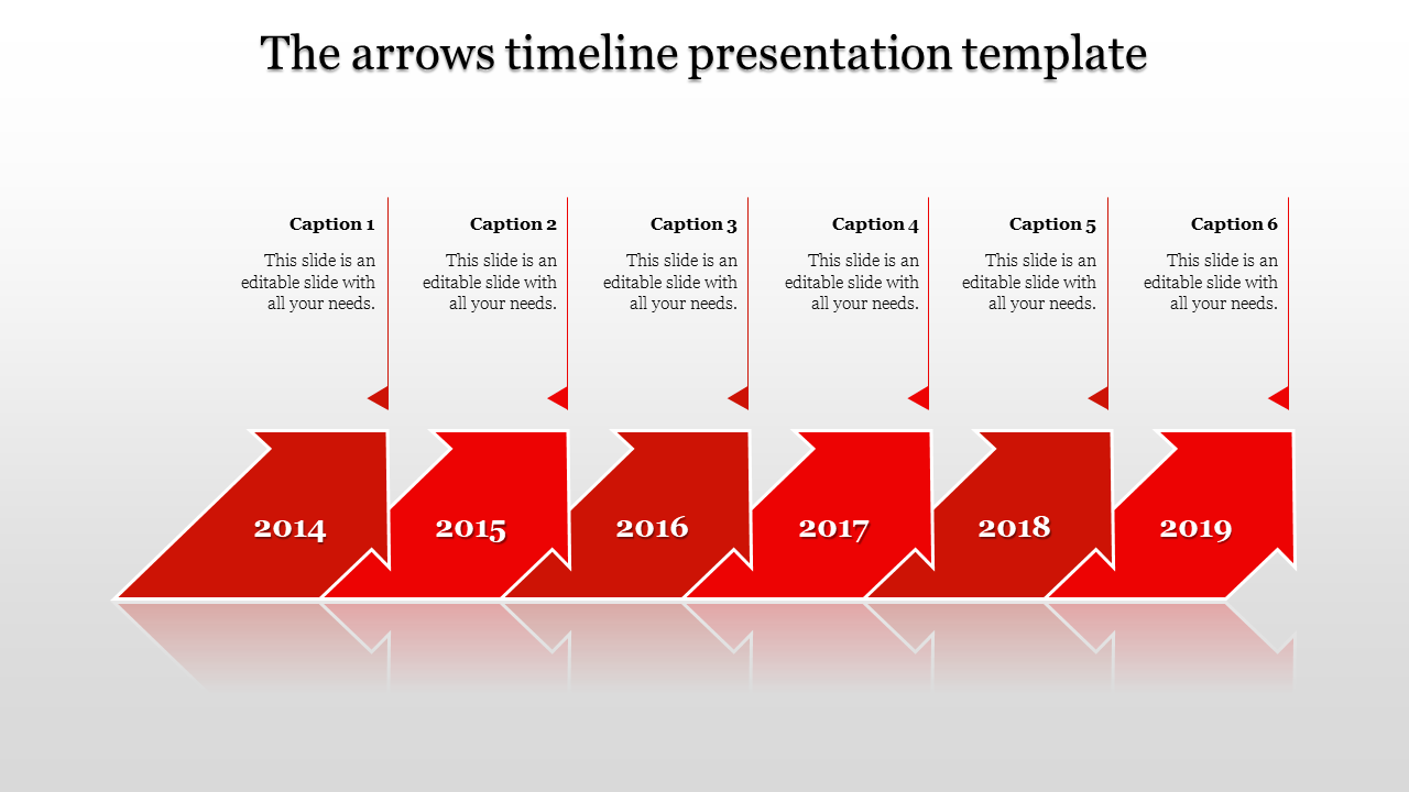 timeline presentation template-6-Red